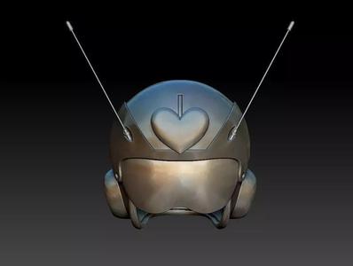 Saiyaman 2 heart shaped helmet with antennas