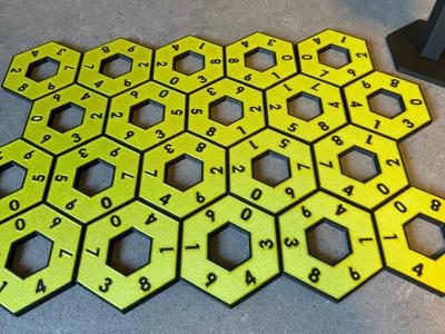 Honeycomb Hex Domino Numbers
