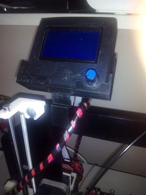 Mount for Full Graphic Smart LCD Controller to Prusa i3 Power Code