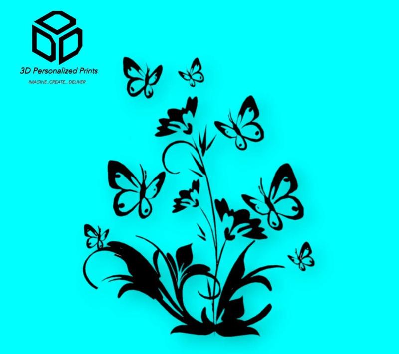 BUTTERFLY FLORAL 2D WALL ART: ELEVATE YOUR SPACE
