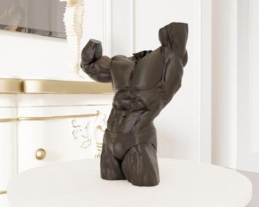 Arnold Schwarzenegger Bust STL File – Iconic Actor and Bodybuilder 3D Printable Model