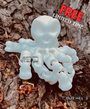 Mini Flexi Alien Skull / no supports / 3mf included
