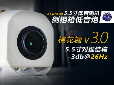 5.5-inch Subwoofer Devialet Push-Pull Ported Enclosure Subwoofer Structure - Marshmallow Subwoofer v3.0