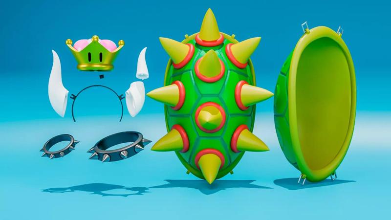 Bowsette Koopa-hime Cosplay Accesories