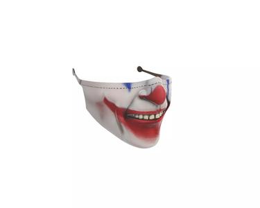 Creepy Clown Smile Half Mask Horror Cosplay Facepiece