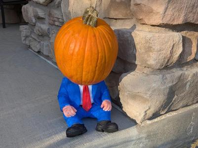 Trumpkin - The Pumpkin Headed Halloween Decoration