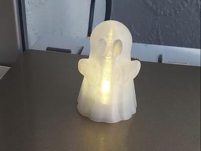 Ghostly LED Tealight Cover - Cute Halloween Ghost