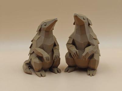 Low Poly Pangolins (Scaly & Waily)