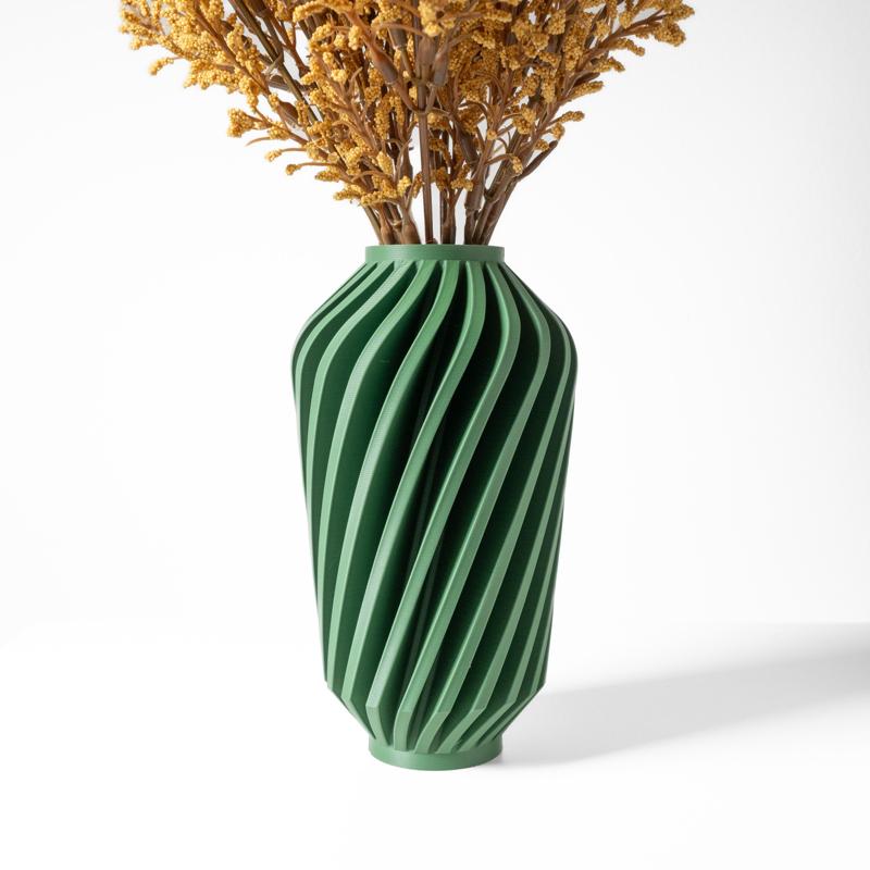 The Travix Vase, Modern and Unique Home Decor for Dried and Preserved Flower Arrangement  | STL File