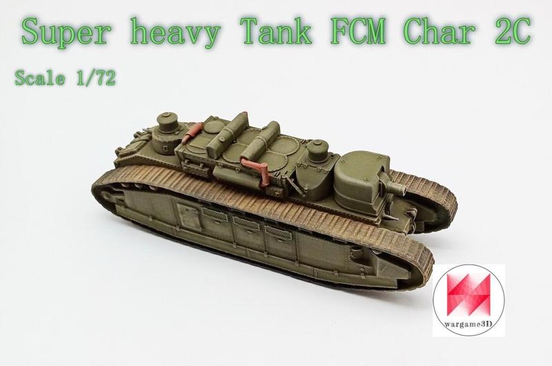Super heavy Tank FCM Char 2C - Champagne (France, WW2)