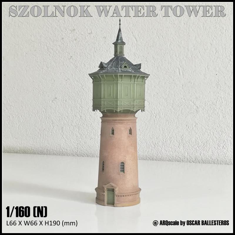 WATER TOWER - N (1/160) SCALE MODEL LANDMARK
