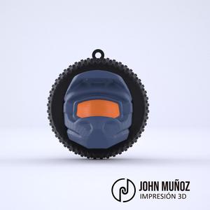 Motocross Helmet Keychain  3D Printable