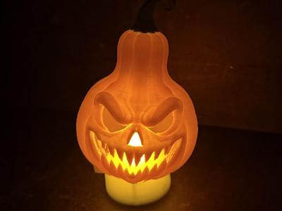 Halloween Pumpkin Tealight underneath