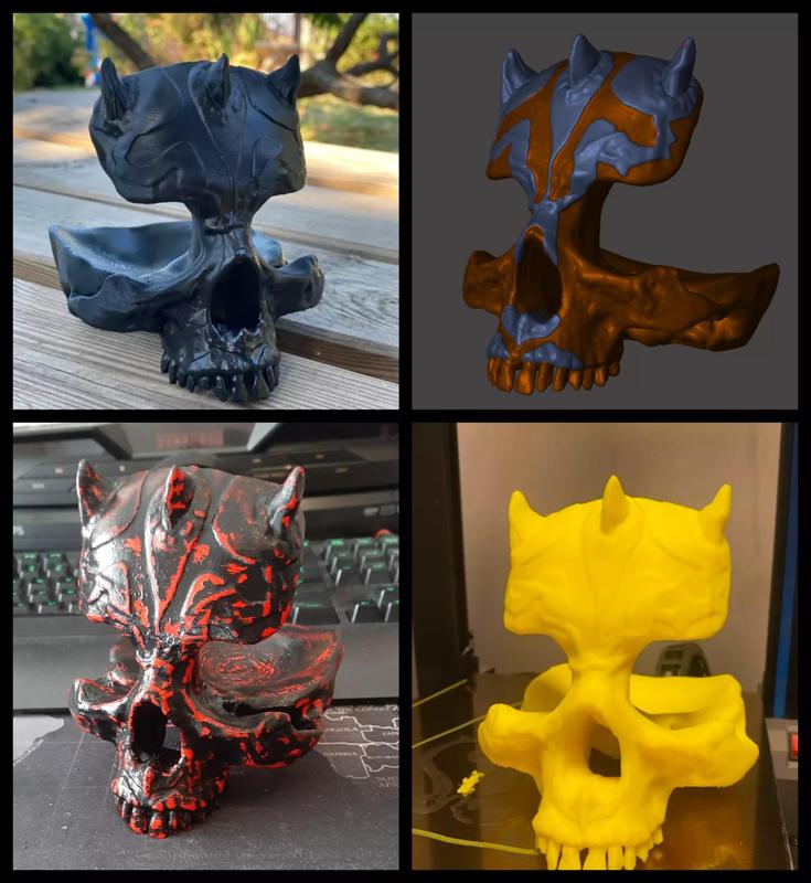 Skull Glasses Stand Holder Darth Maul  puls MMU model