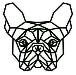 French bulldog 2D art