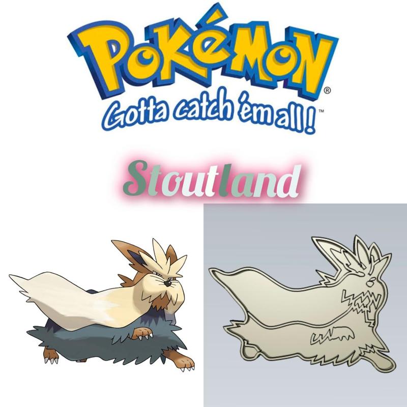 AMAZING POKEMON stouland COOKIE CUTTER STAMP CAKE DECORATING