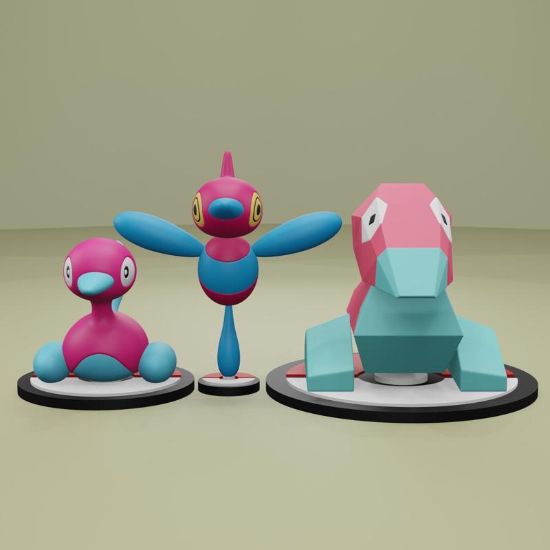 Pokemon No. 137, 233, 474 Porygon, Porygon2, Porygon-Z