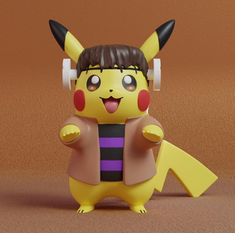 Pokemon - Pikachu Frankenstein Halloween