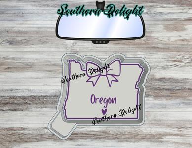 Oregon w/ bow freshie mold