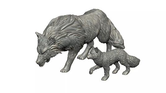 Wolf Father and Son