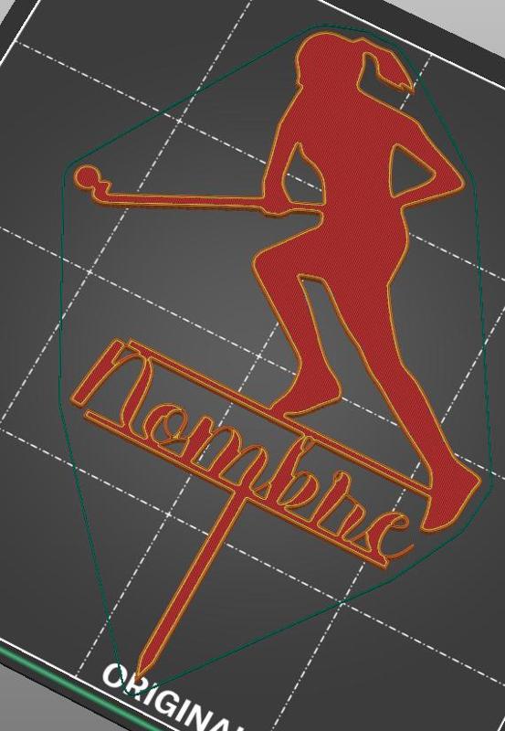 Field Hockey cake topper + name