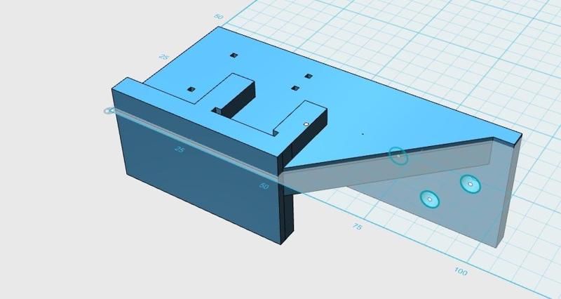 Y axis Drag Chain Right Angle Bracket 15x30mm to 15x20mm
