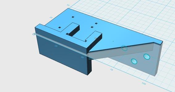 Y axis Drag Chain Right Angle Bracket 15x30mm to 15x20mm