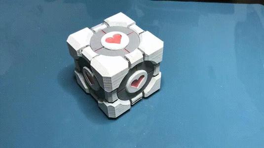 Companion Cube Dice Tower