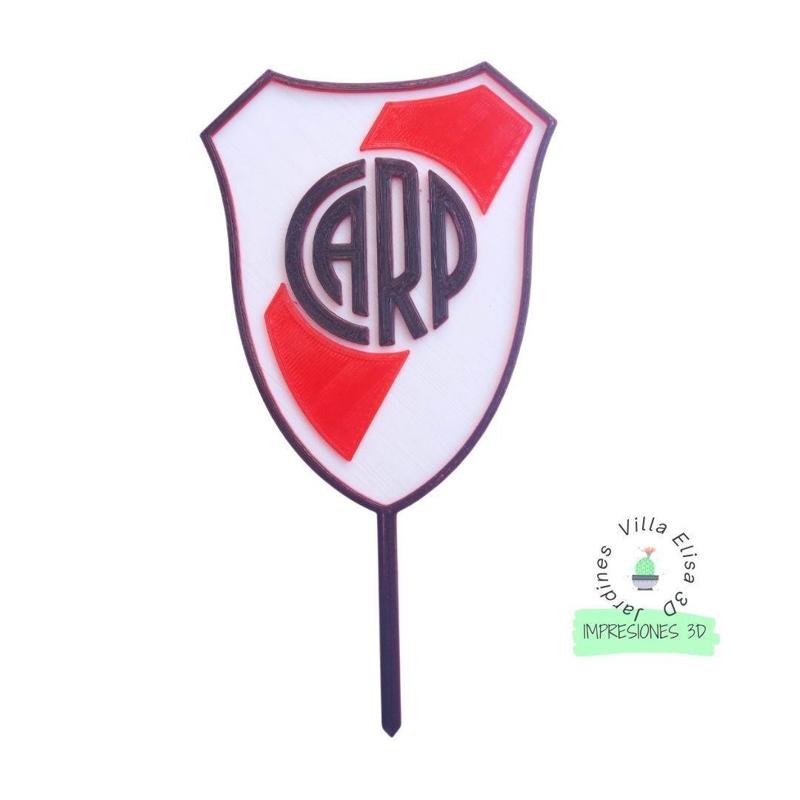 River Plate cake topper