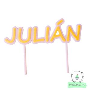 Julian Cake Topper