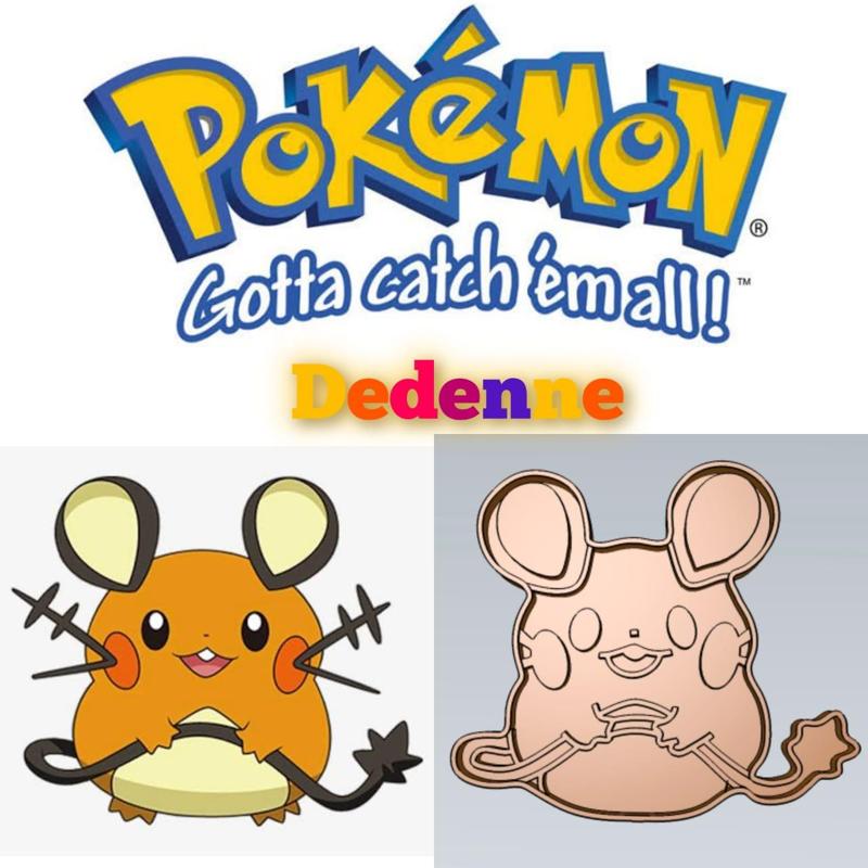 AMAZING POKEMON Dedenne COOKIE CUTTER STAMP CAKE DECORATING
