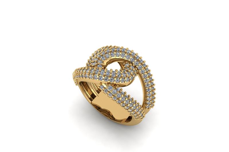 Knot Diamond Ring R 212