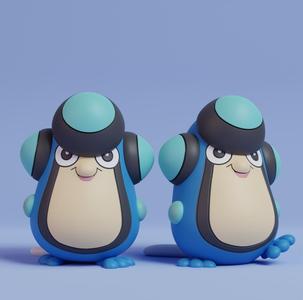 Pokemon - Palpitoad with 2 poses