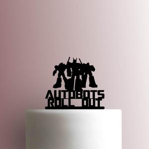 3 Cake Topper Adorno Torta - transformers Autobots