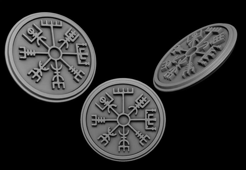 VEGVISIR THE VIKING COMPASS RUNIC COMPASS