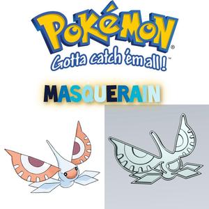 AMAZING POKEMON masquerain COOKIE CUTTER STAMP CAKE DECORATING