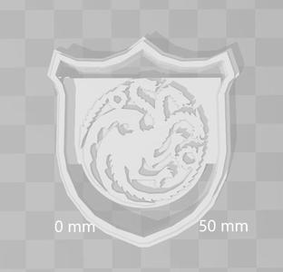 targaryen house game of thrones cookie cutter