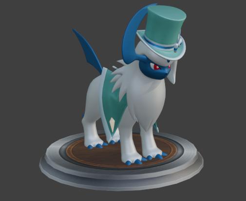 Absol - Runway Ready Style | 3D Printable STL | Pokémon Couture Figure