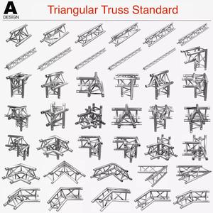 Triangular Truss Standard Collection 41 Modular Pieces