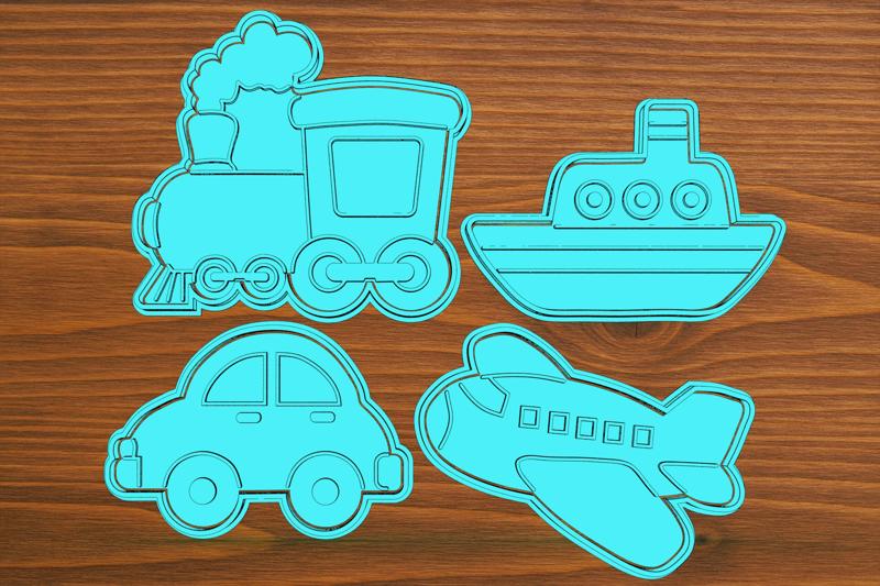 Vehicle cookie cutter set