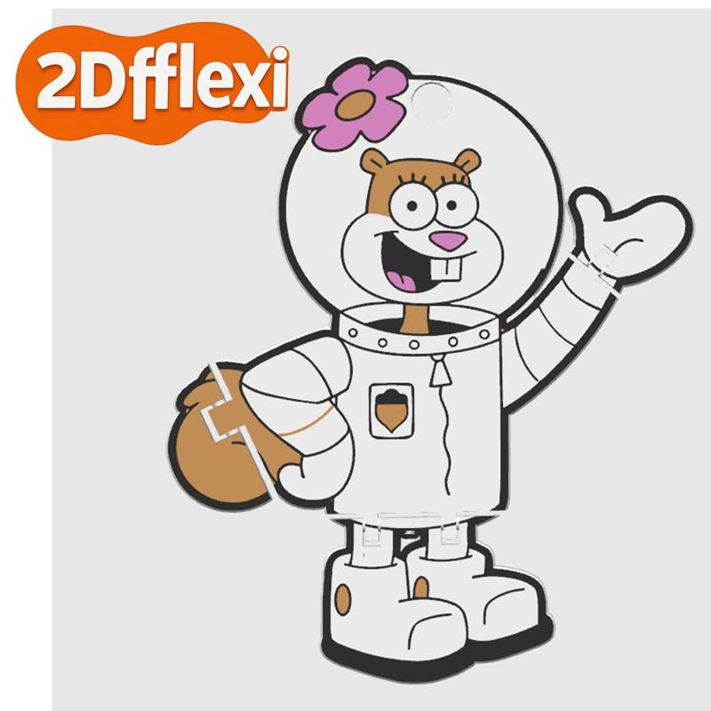 Sandy Cheeks 2D fflexi