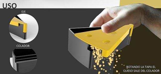 Contenedor de queso rallado / grated cheese container