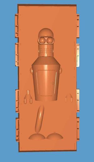 Bender trapped in carbonite