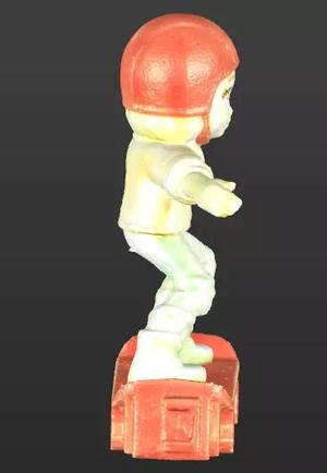 skater kid figurine- 3D printable toy charachter