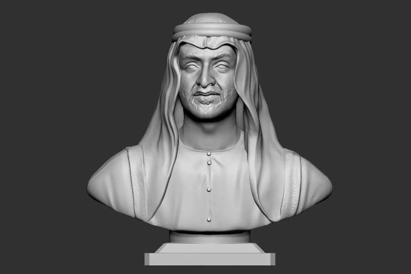 Sheikh Mohamed bin Zayed Al Nahyan bust