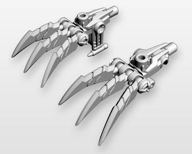 Slicer Claw Accessories for TF Prime DREAD Vehicon