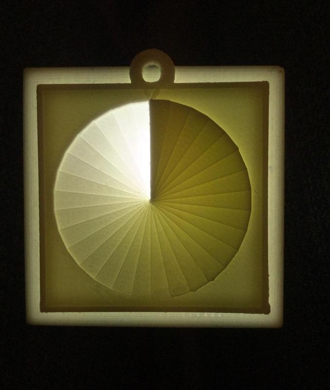 Lithopane filament calibration tool