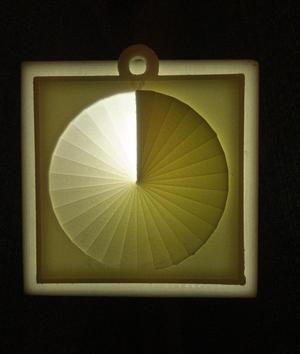 Lithopane filament calibration tool