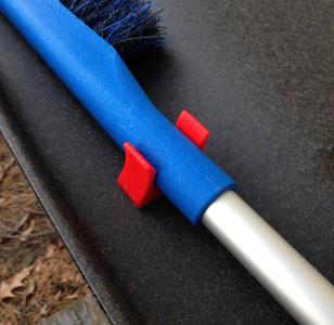 Snow brush clip