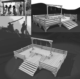 Medieval gallows